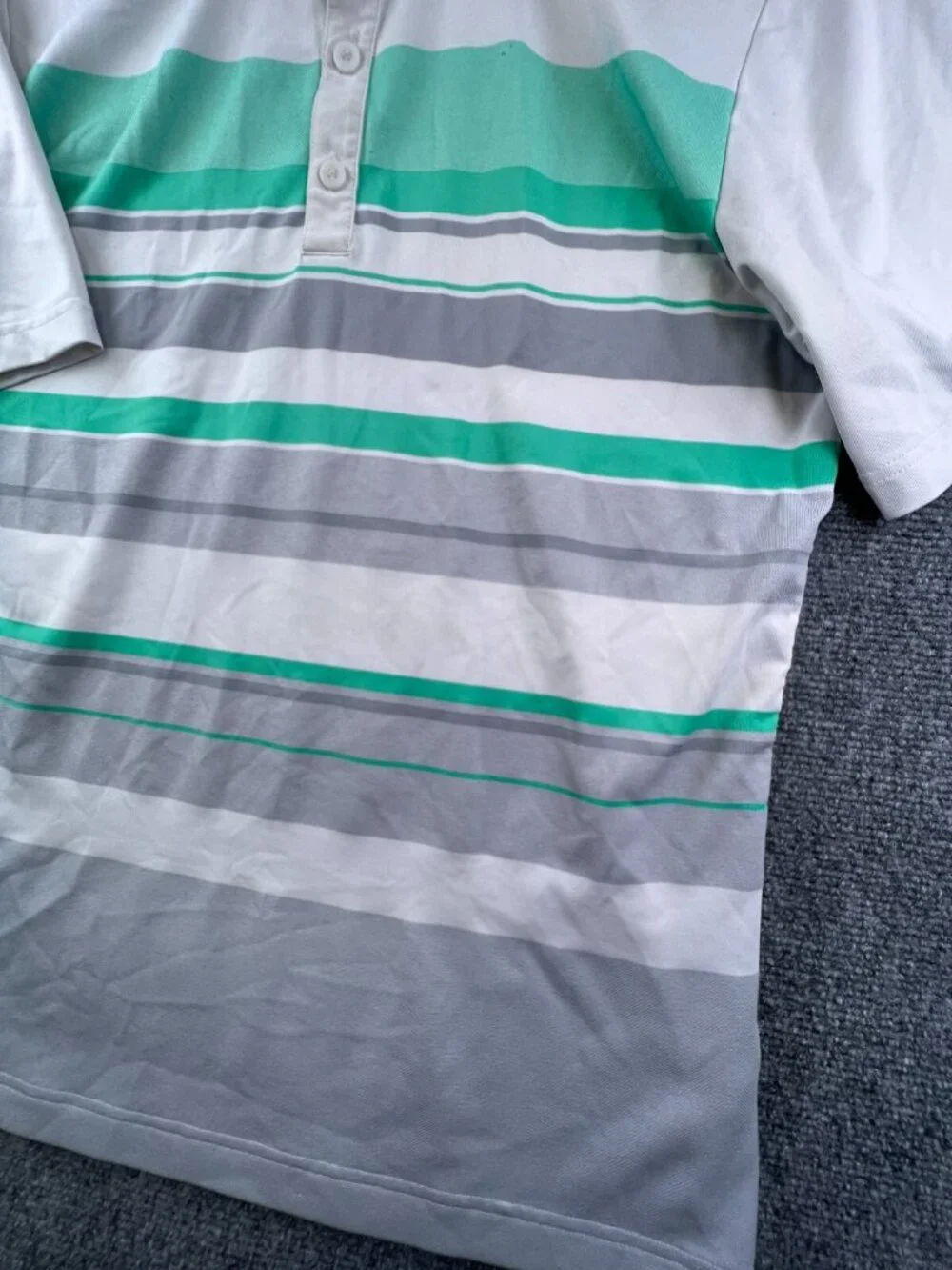 Adidas Golf Polo Climacool Short Sleeve Athletic Golf Shirt Mens Small White